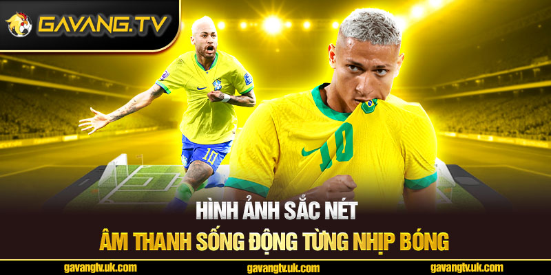 Hình ảnh sắc nét – Âm thanh sống động từng nhịp bóng